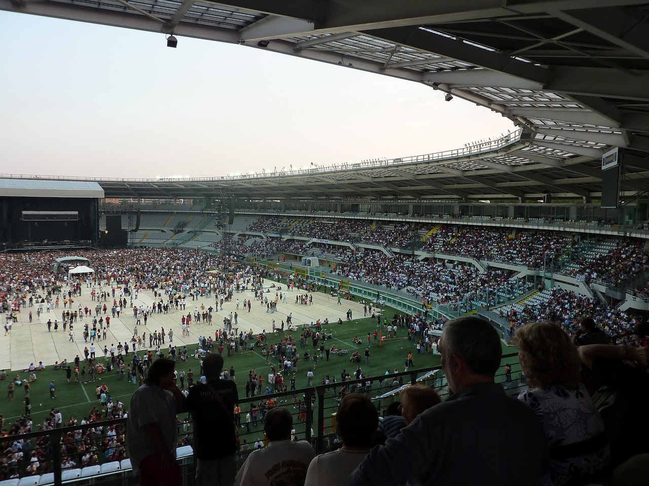 stadium concert stage turin free photo