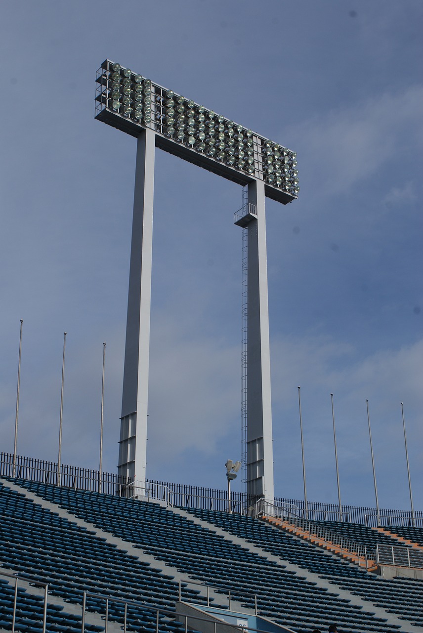 stadium flood light empty free photo