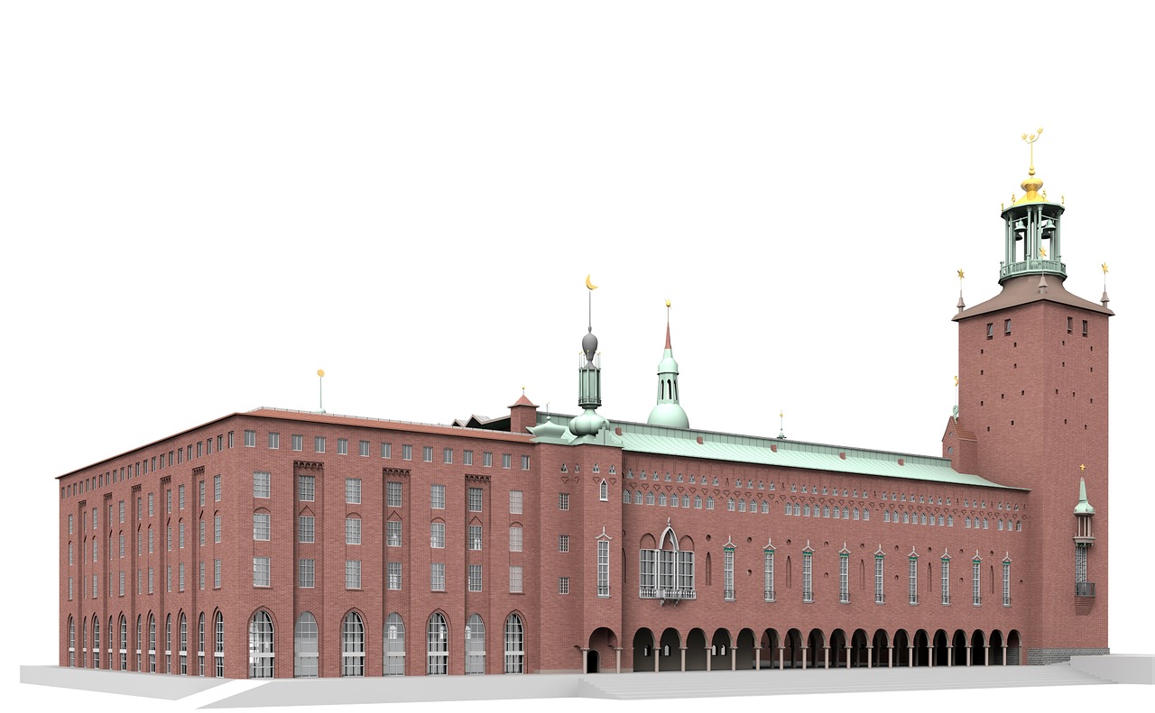 stadthus stockholm building free photo
