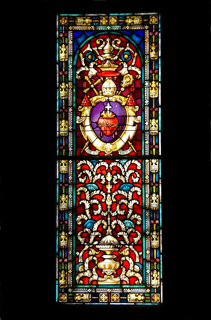 stain glass church stained glass window free photo