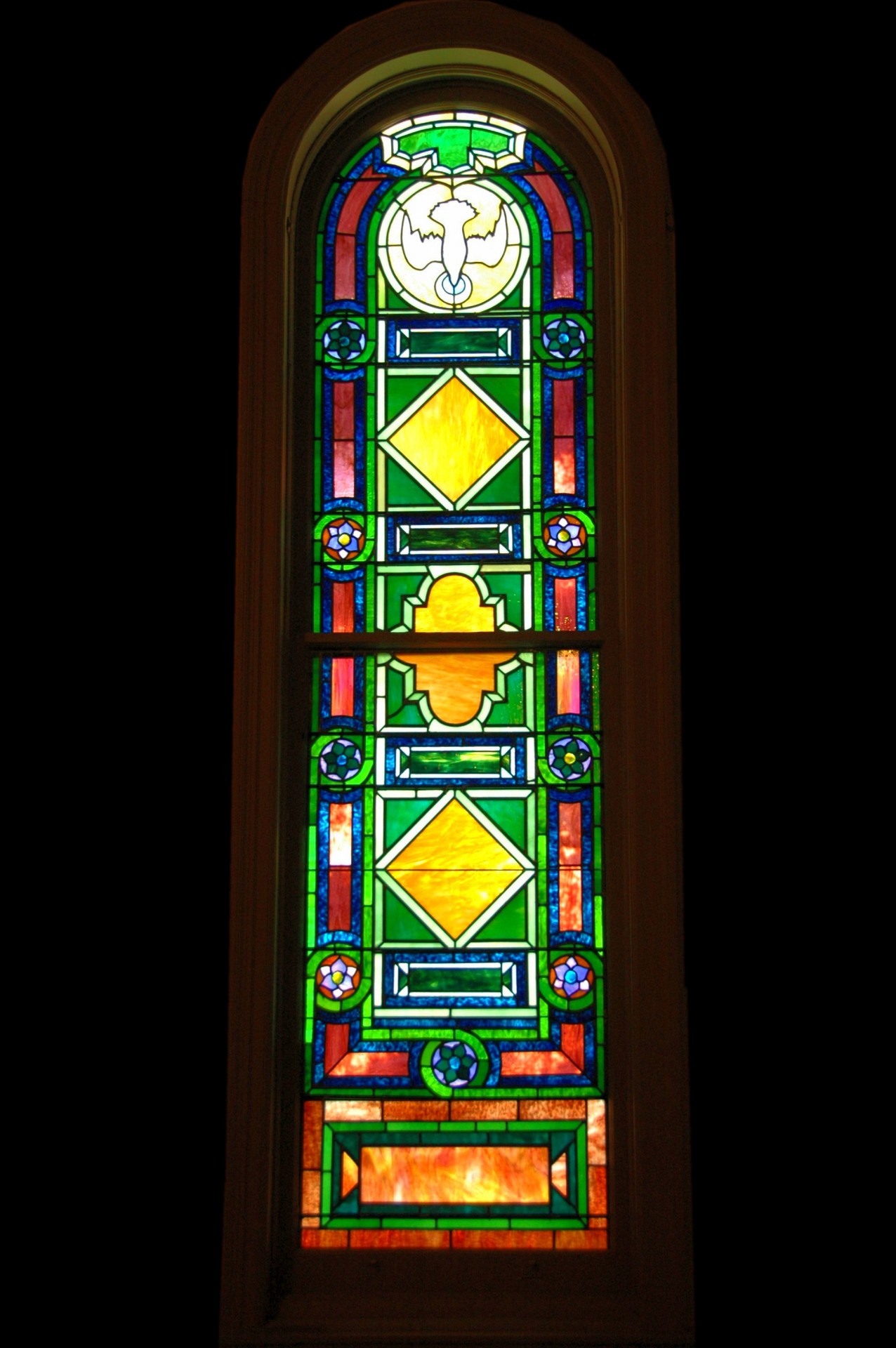 stain glass window colorful free photo