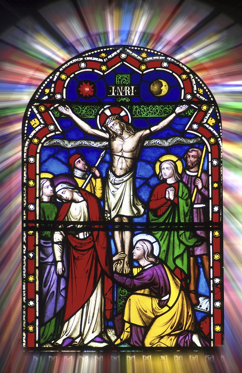 stained glass religious christian free photo