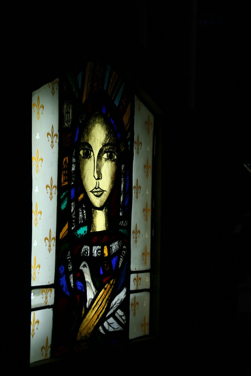 stained glass church religion free photo