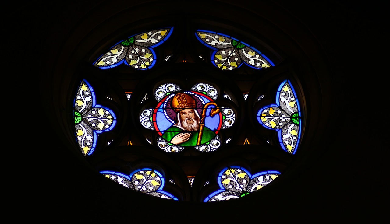 stained glass church france free photo