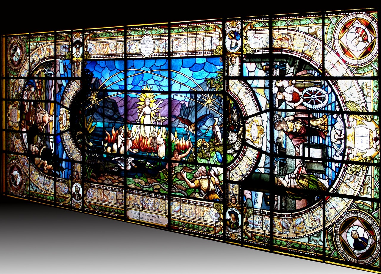 stained glass brazil perspective free photo