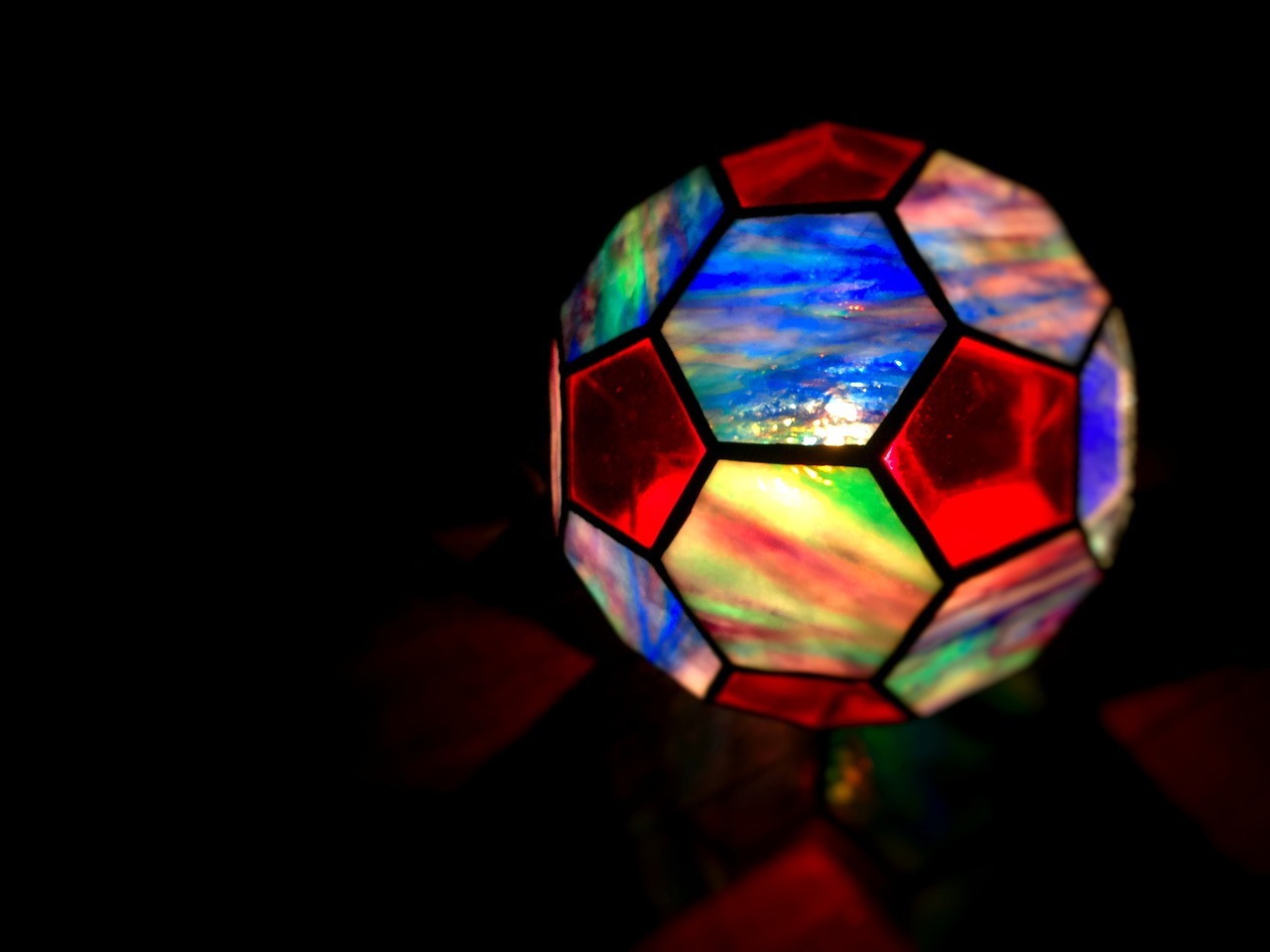 stained glass night light free photo