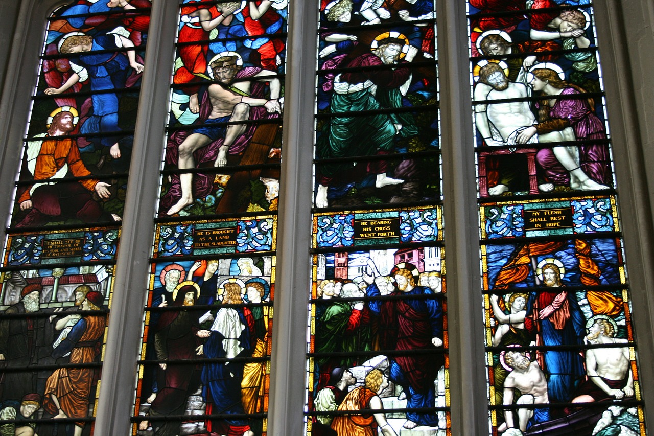 stained glass church saint margaret church free photo