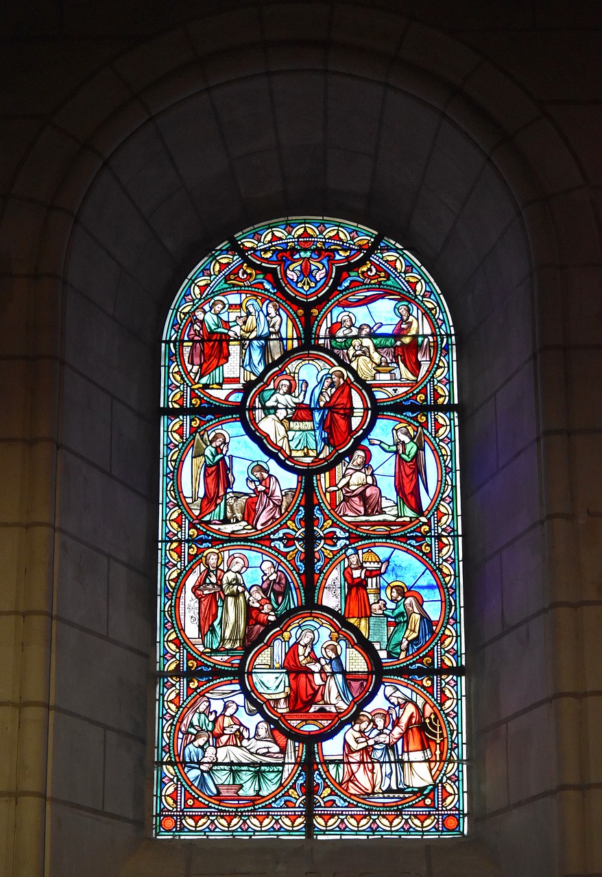stained glass  stained glass windows  colored glass free photo