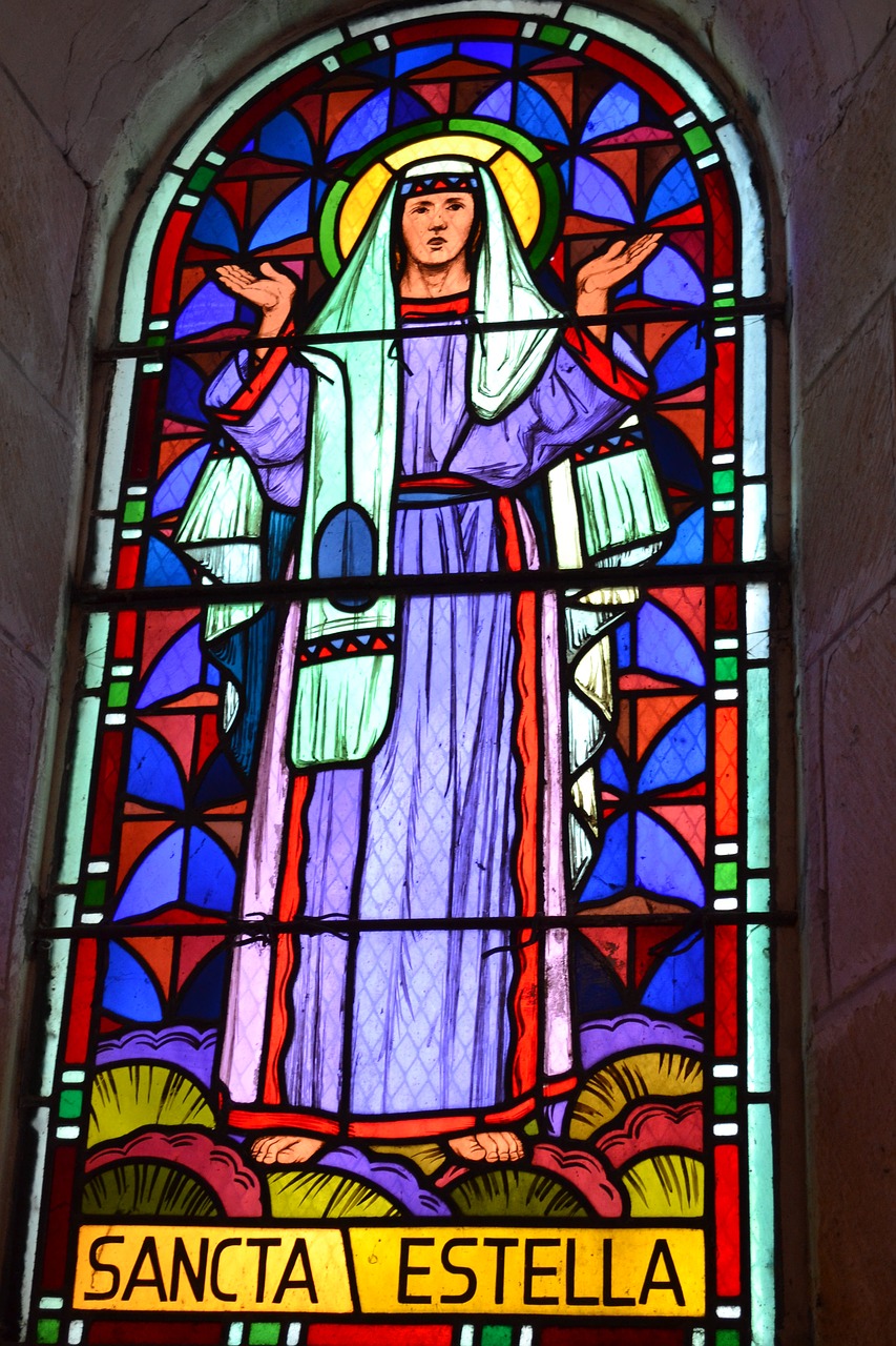 stained glass  woman  estelle free photo