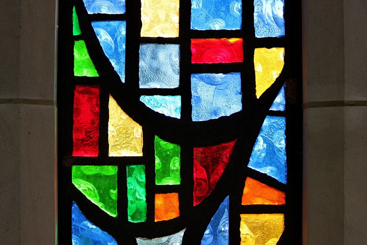 stained glass glass old free photo