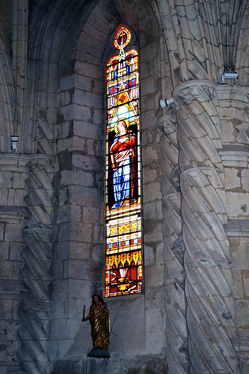 stained glass stained glass windows church free photo