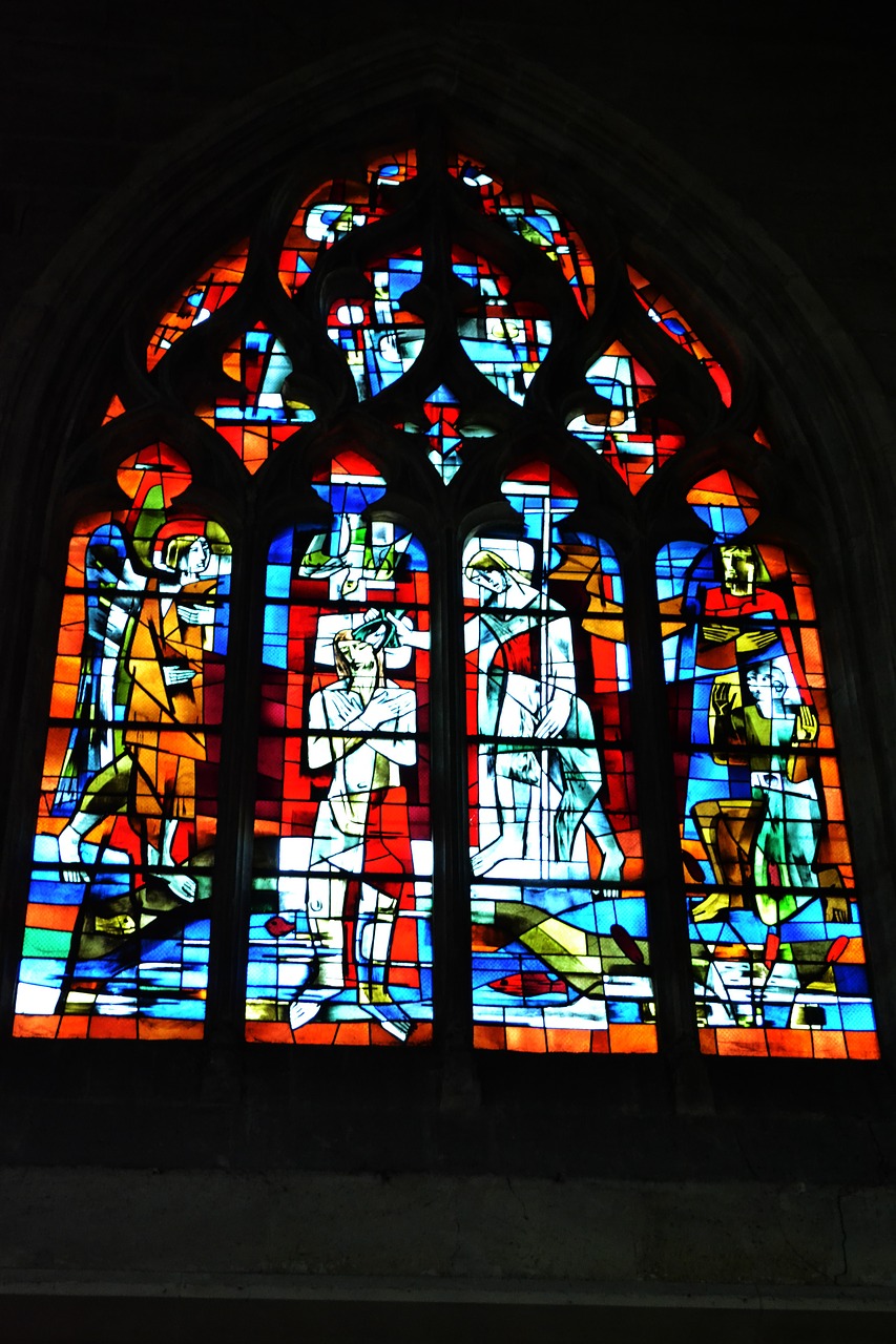 stained glass stained glass windows church free photo