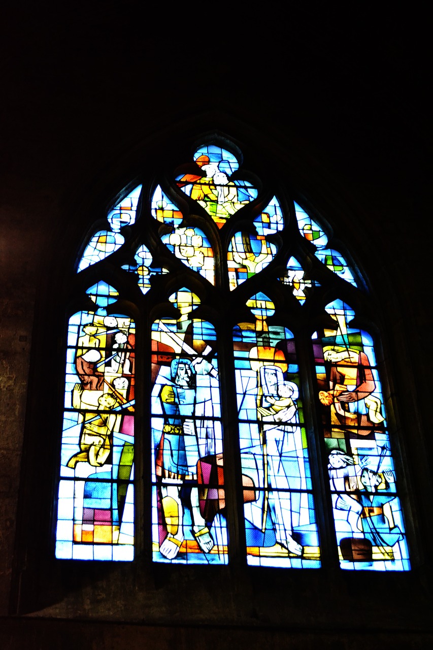 stained glass stained glass windows church free photo