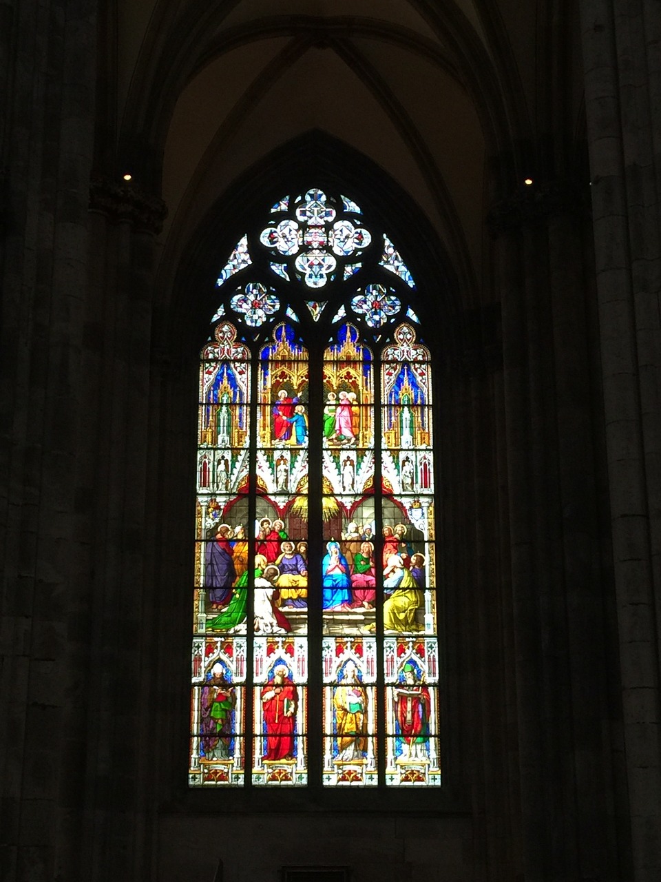 stained glass window church free photo