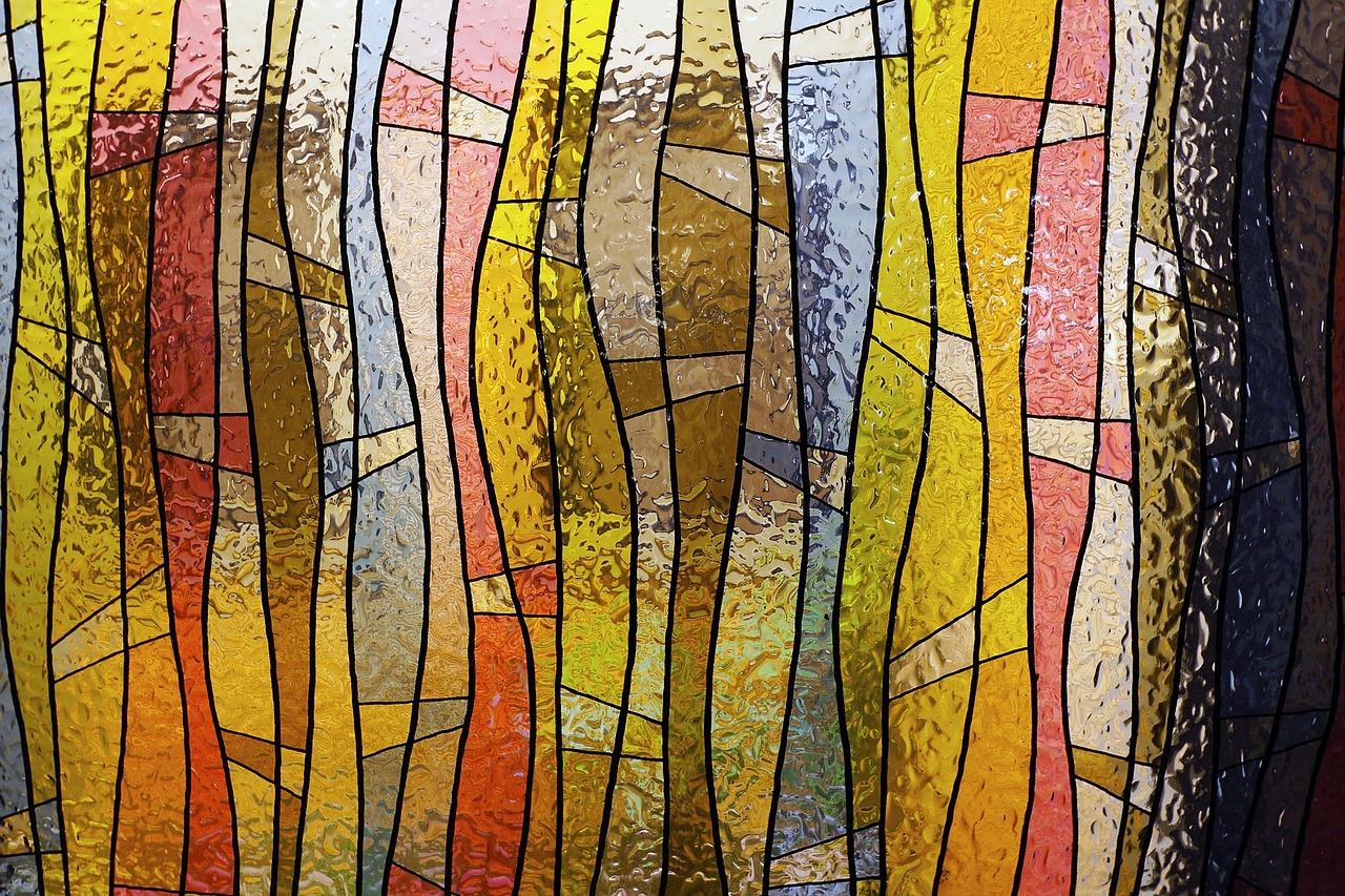 stained glass window colorful free photo