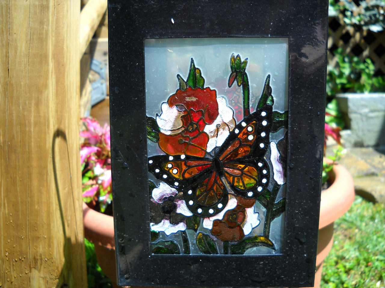 stained glass garden free photo