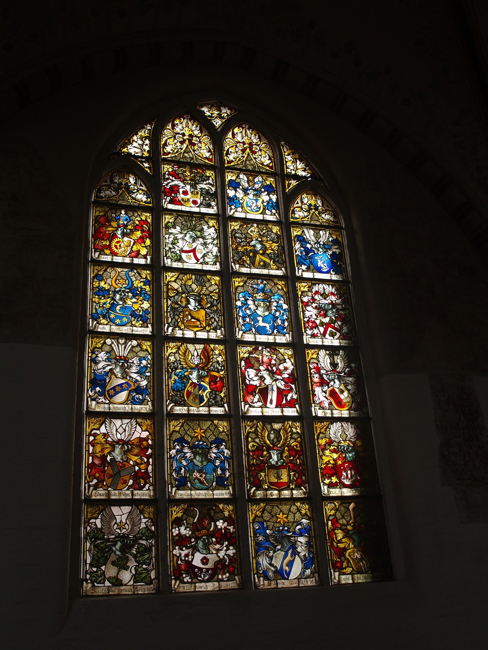 stained glass window church germany free photo