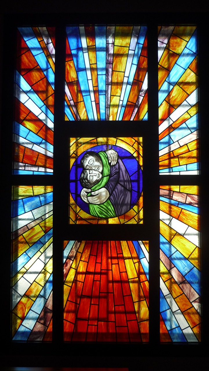 stained glass window church parish free photo