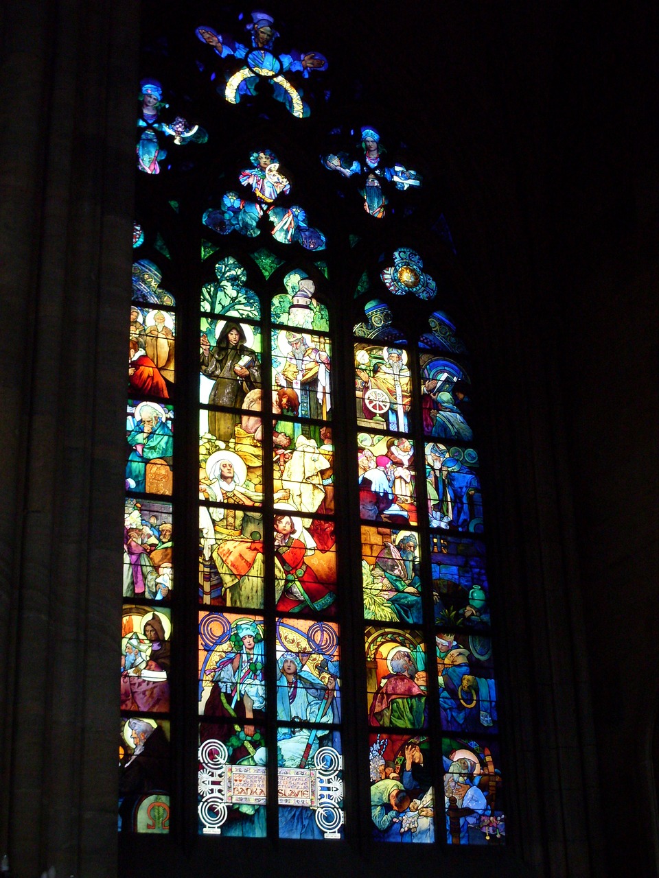 stained glass window church temple free photo