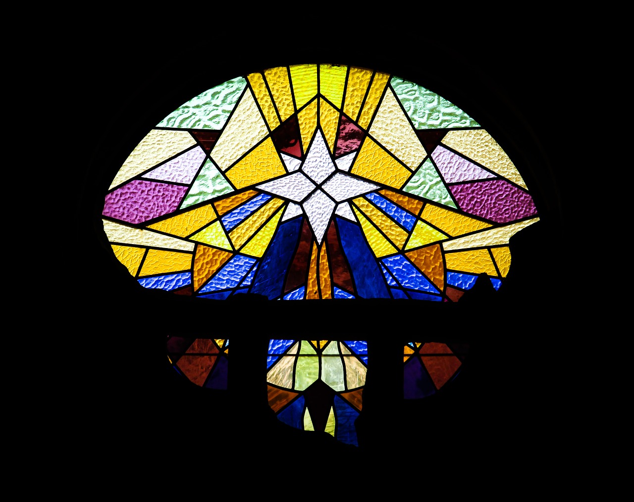 stained glass window  religion  glass free photo