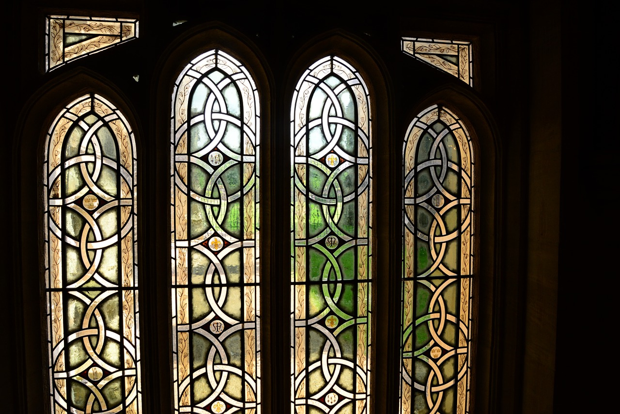 stained glass window church transparency free photo