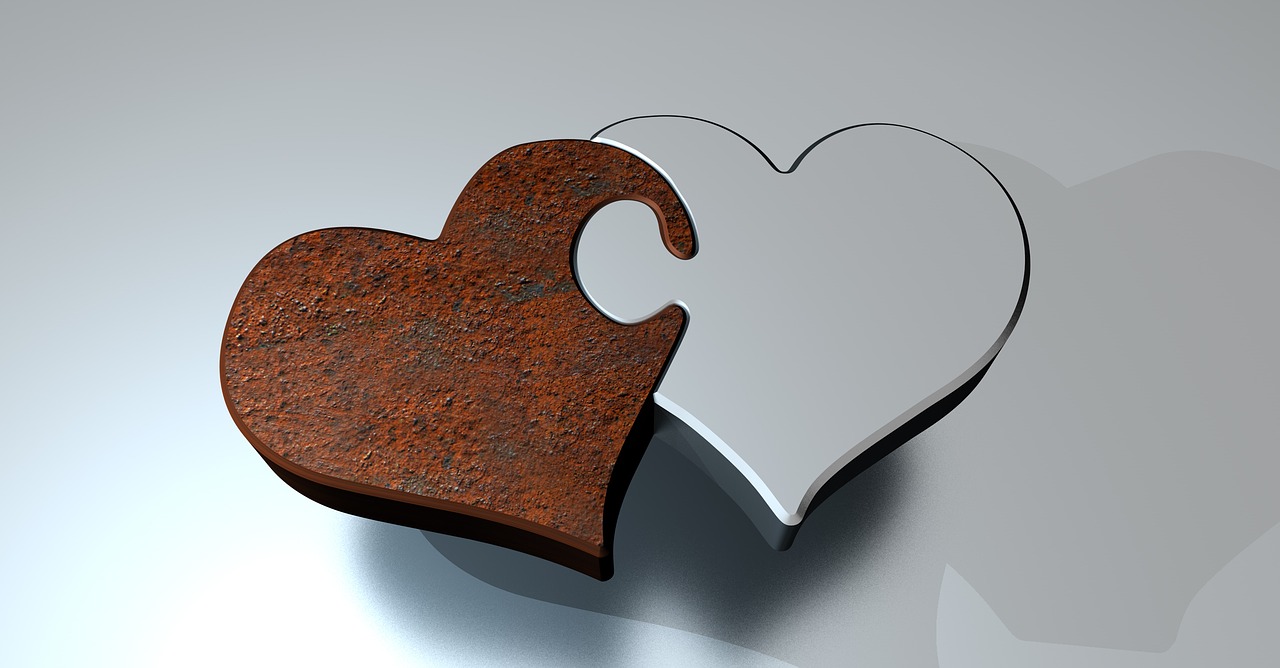 puzzle stainless heart free photo
