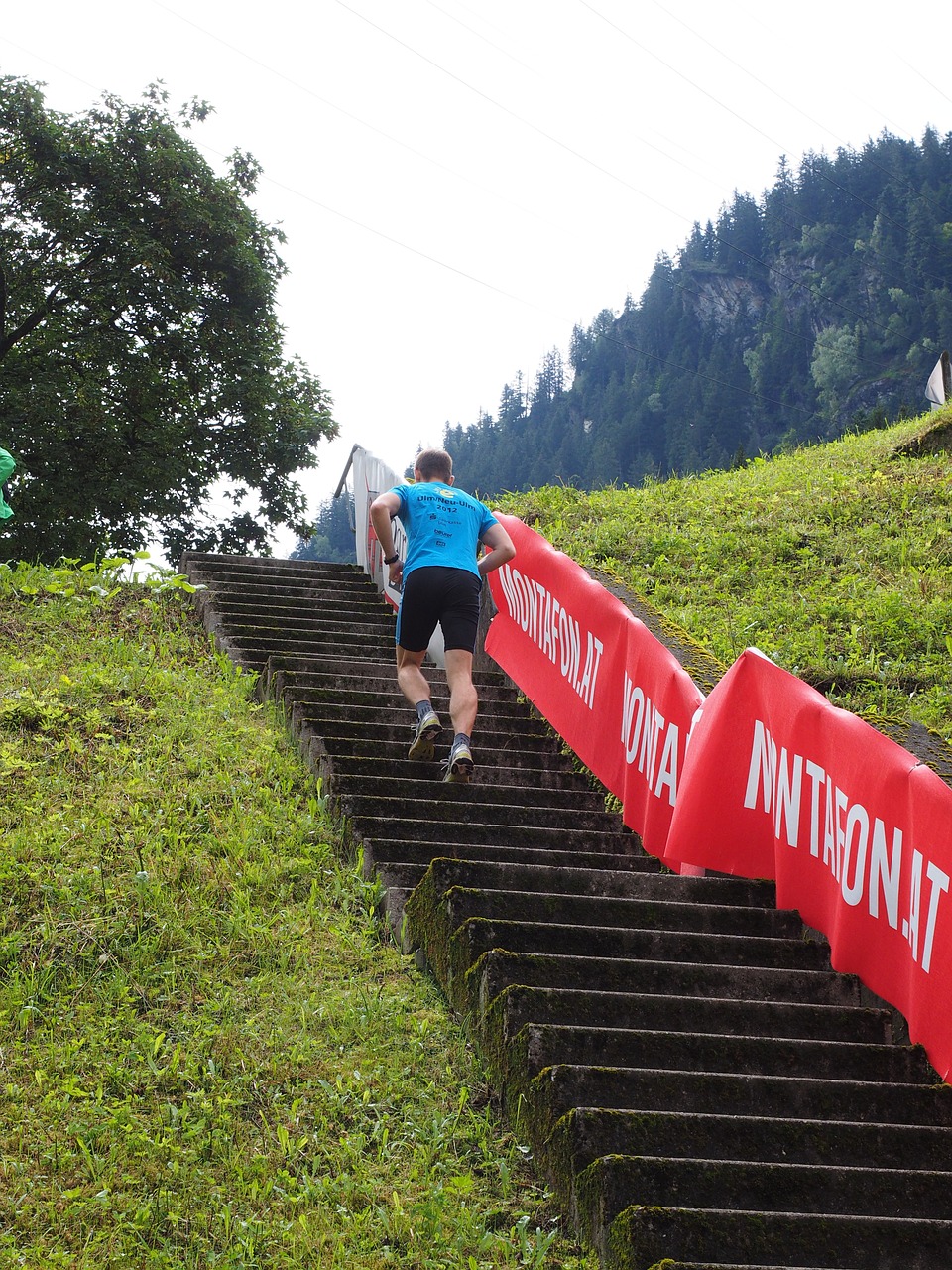 stair running run jog free photo