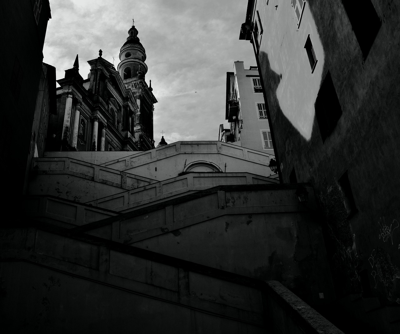 staircase church urban free photo