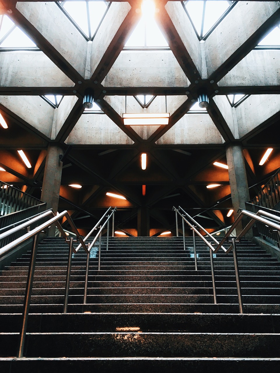 staircase railings stairway free photo