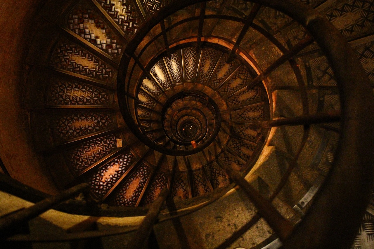 staircase spiral stairway free photo