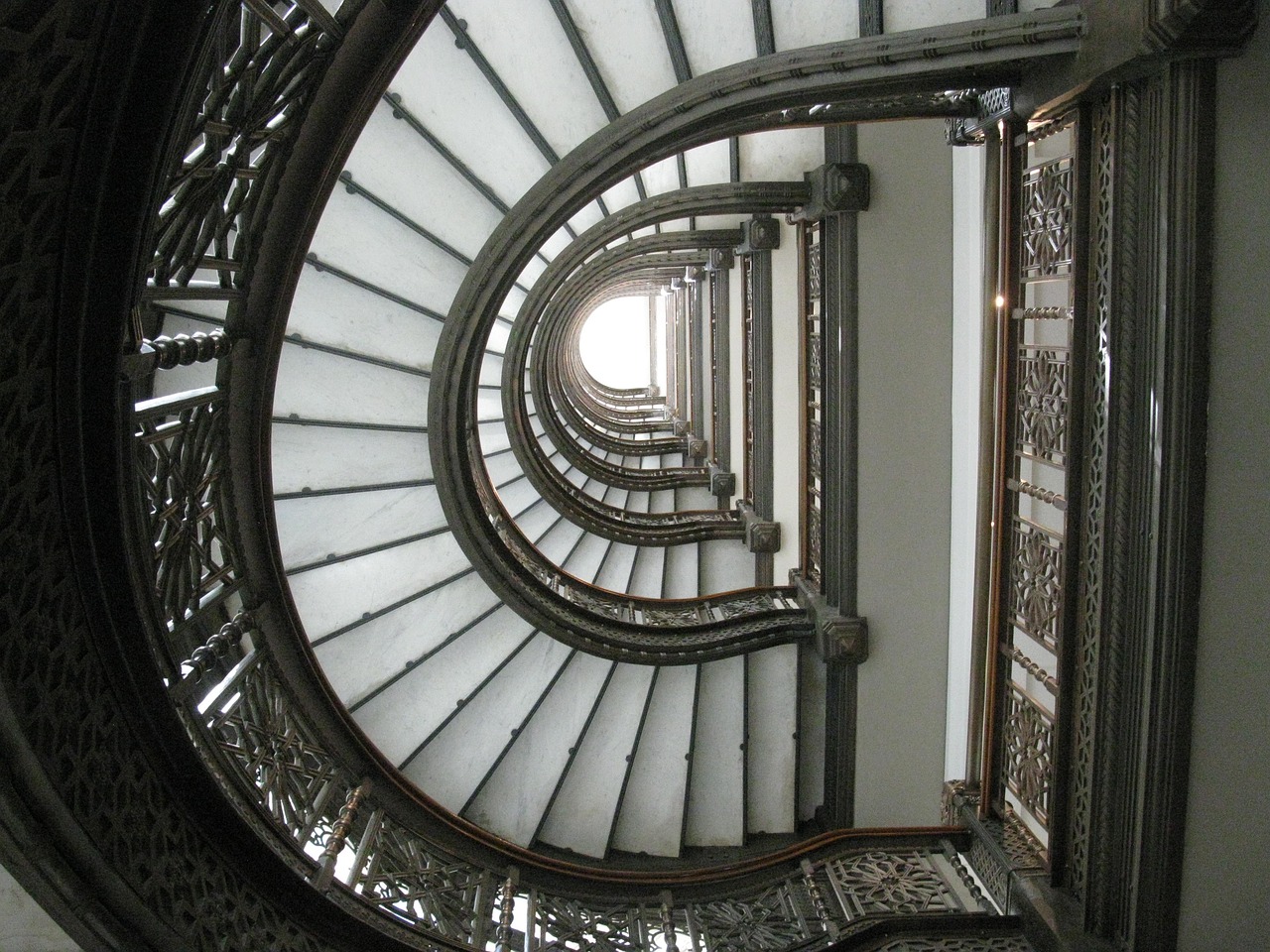 staircase spiral interior free photo