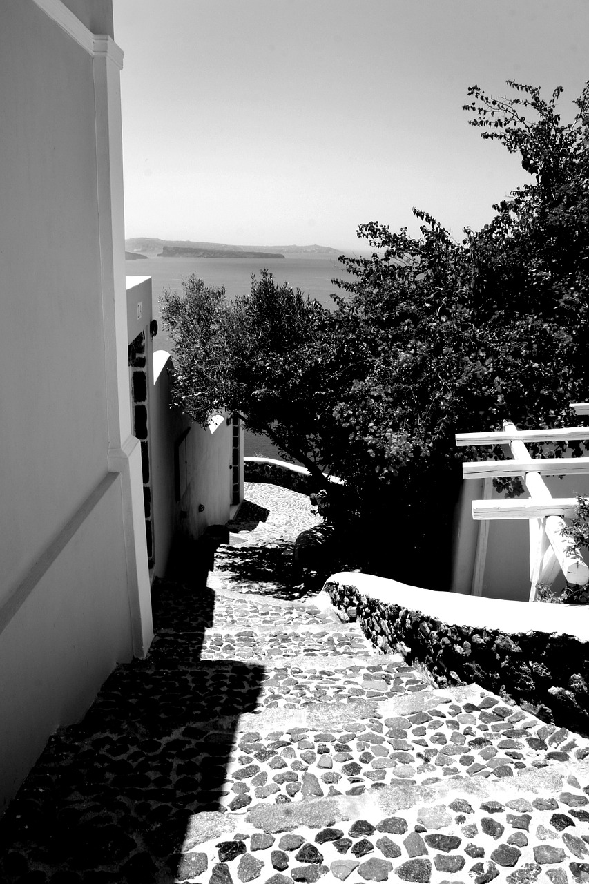 staircase crete greece free photo