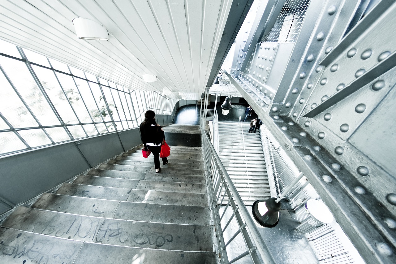 staircase paris metro free photo