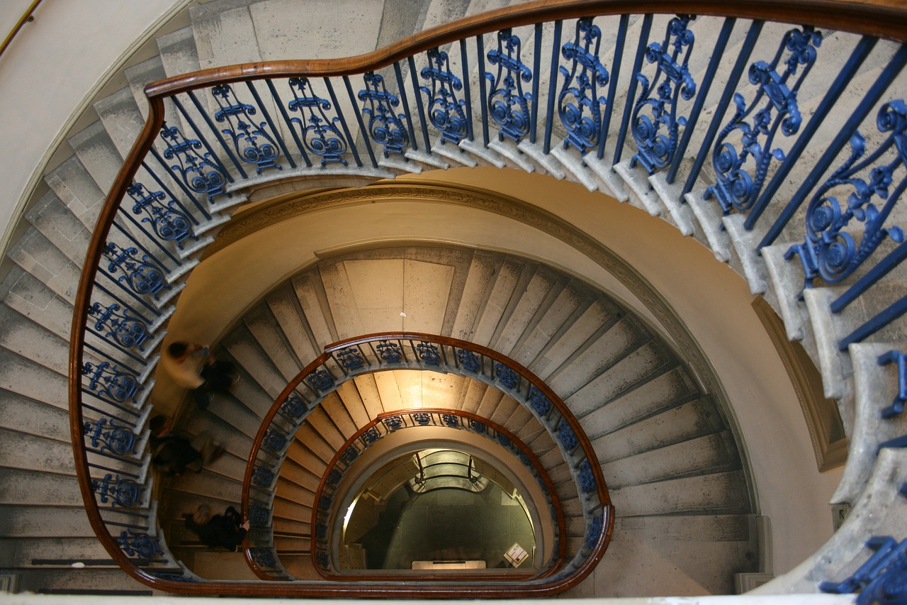 staircase spiral somerset house free photo