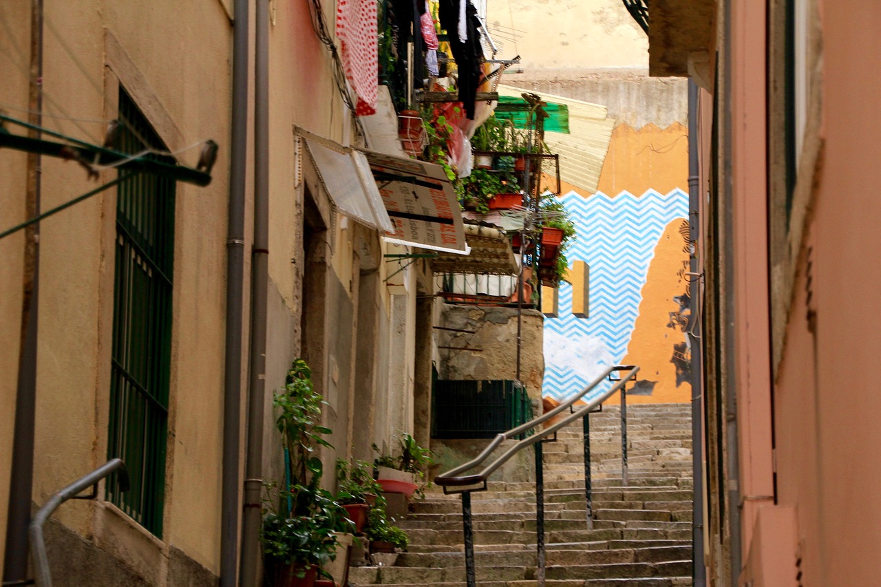 staircase stairs lisbon free photo