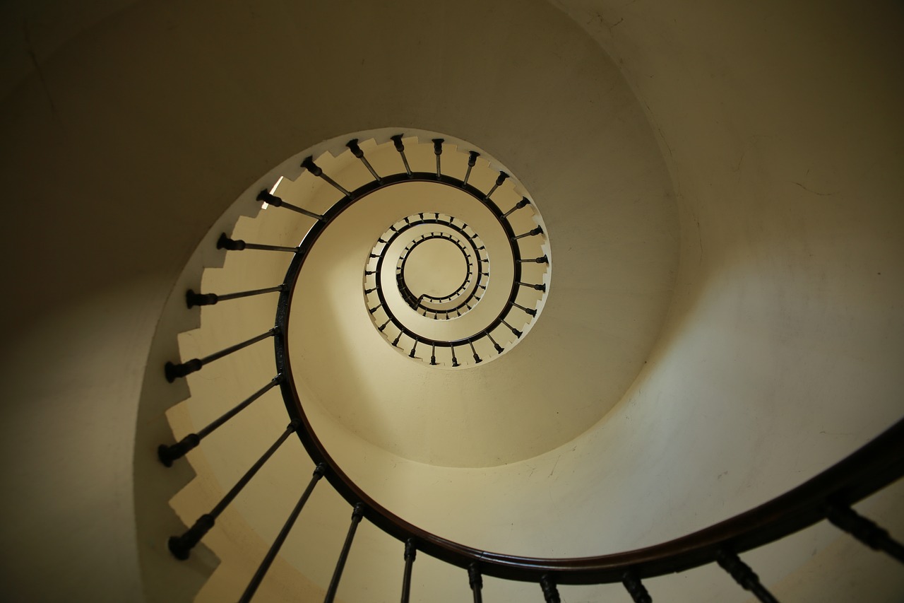 staircase whirlpool lighthouse free photo