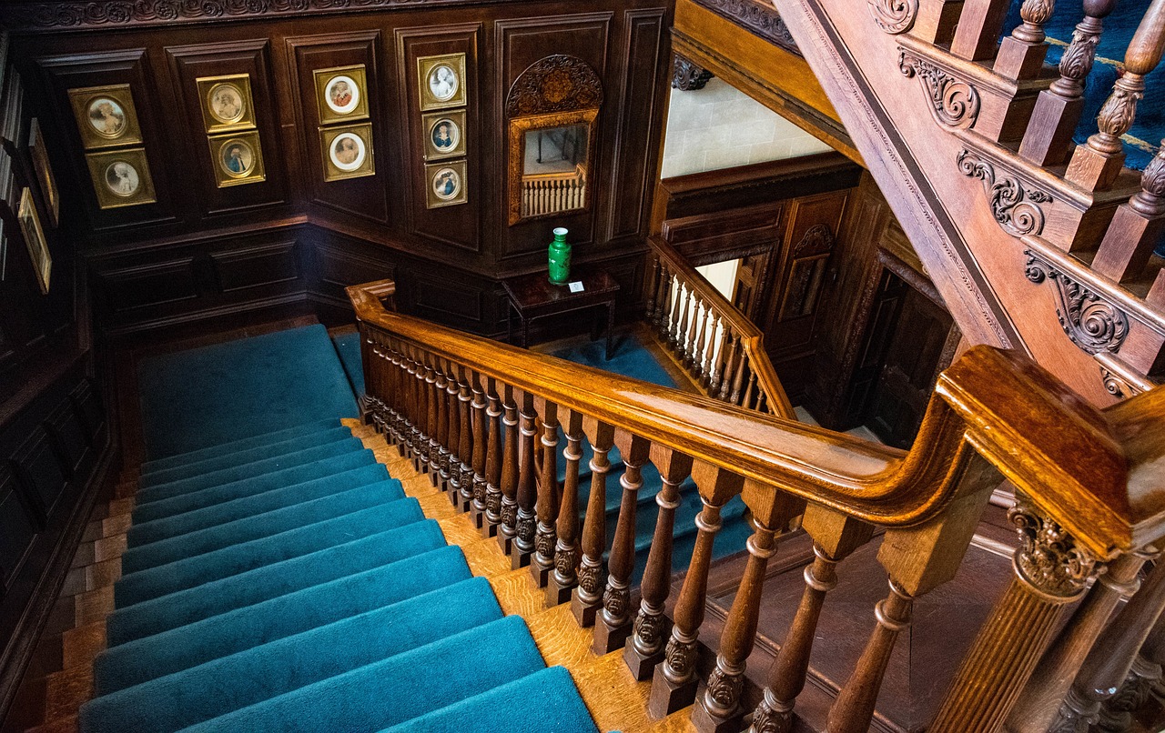 staircase mansion luxury free photo