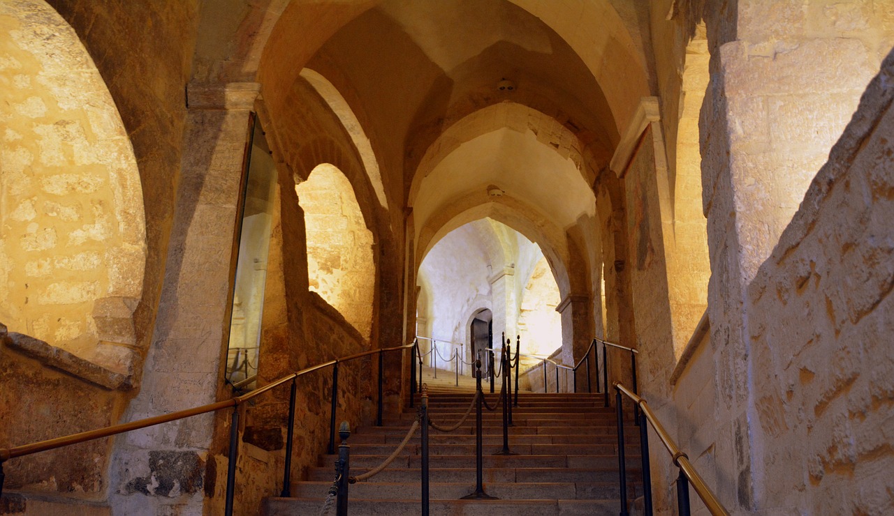 staircase  church  monte sant'angelo free photo