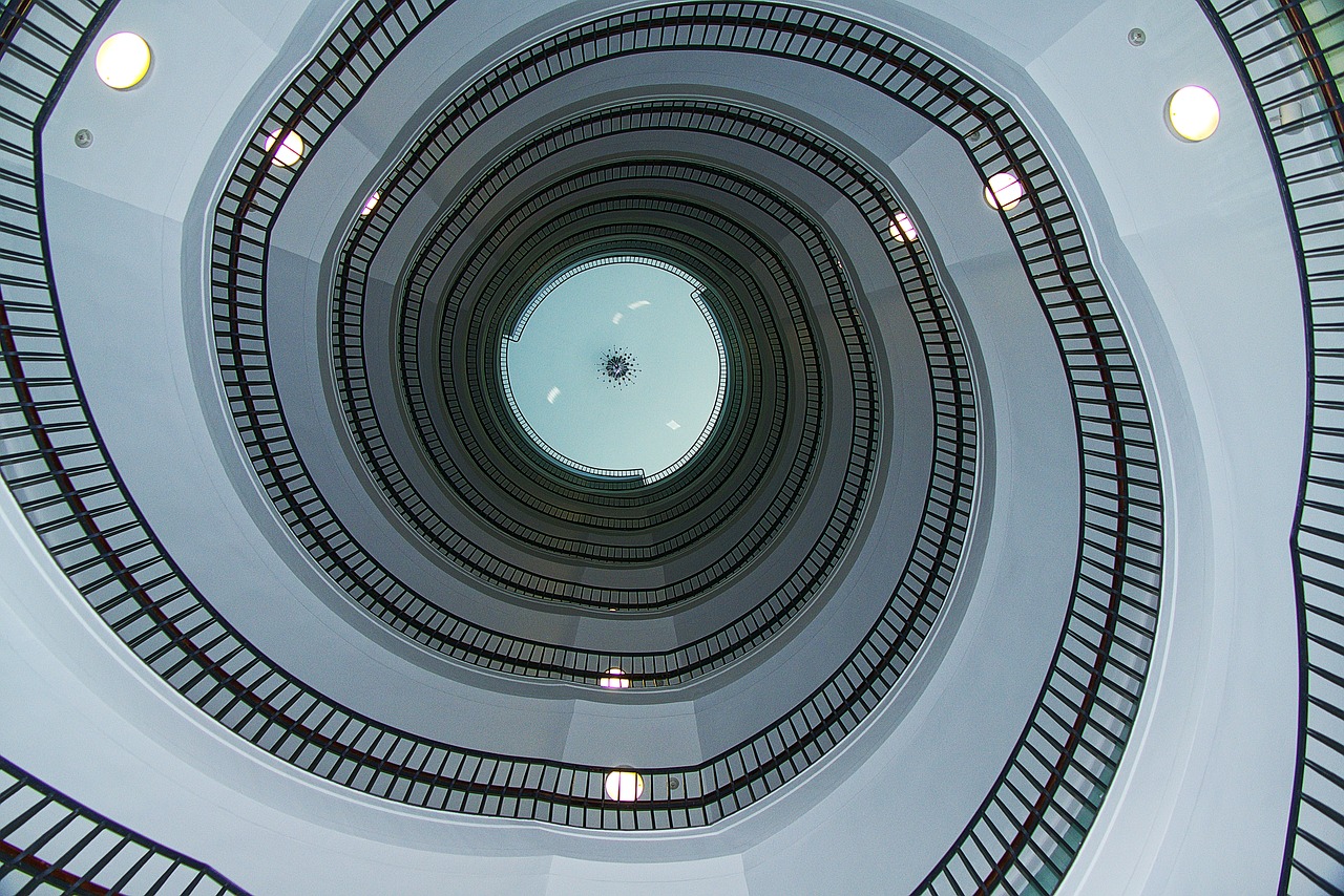 staircase  stairs  spiral staircase free photo