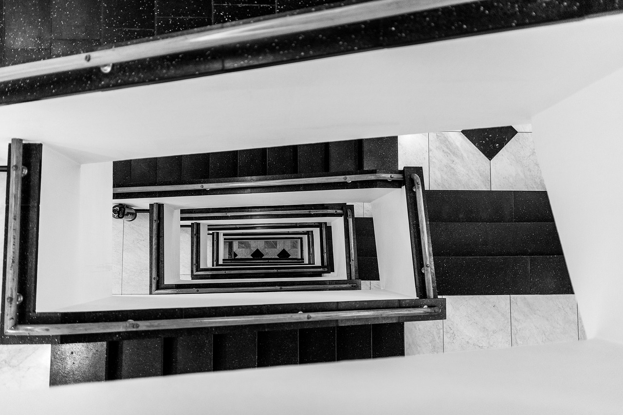 staircase  bauhaus  architecture free photo