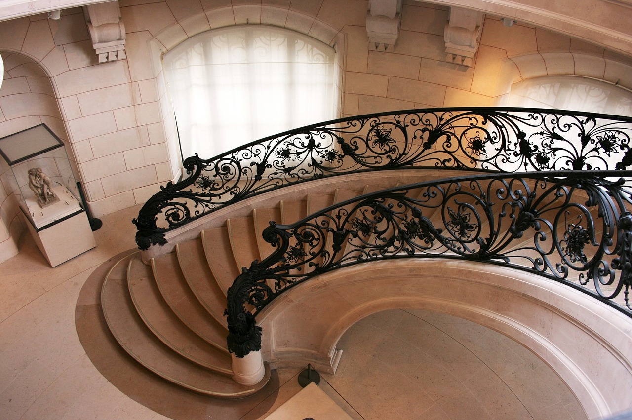 staircase art nouveau petit palais free photo