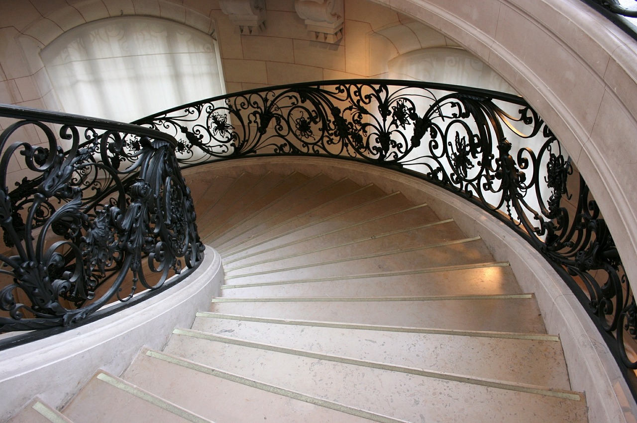 staircase art nouveau petit palais free photo