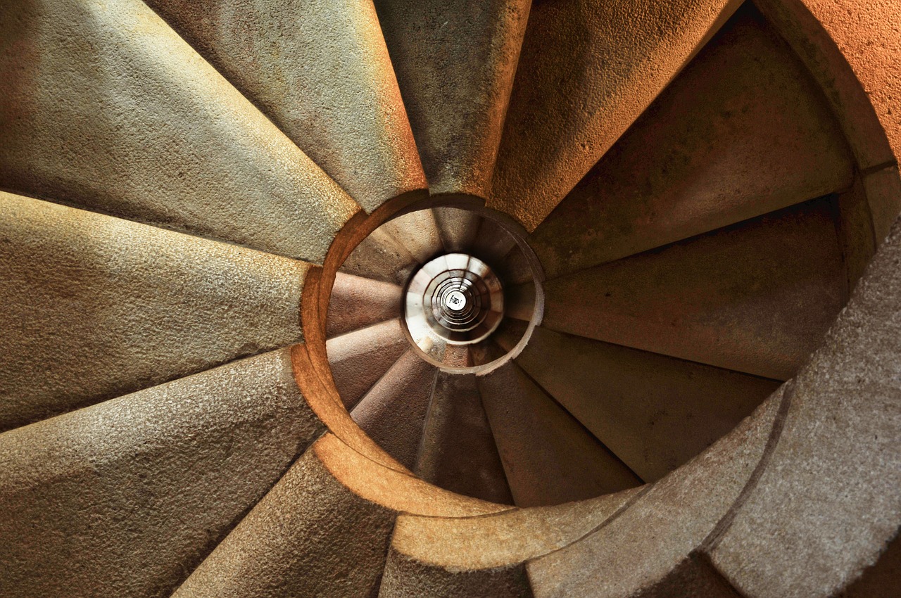 staircase spiral architecture free photo