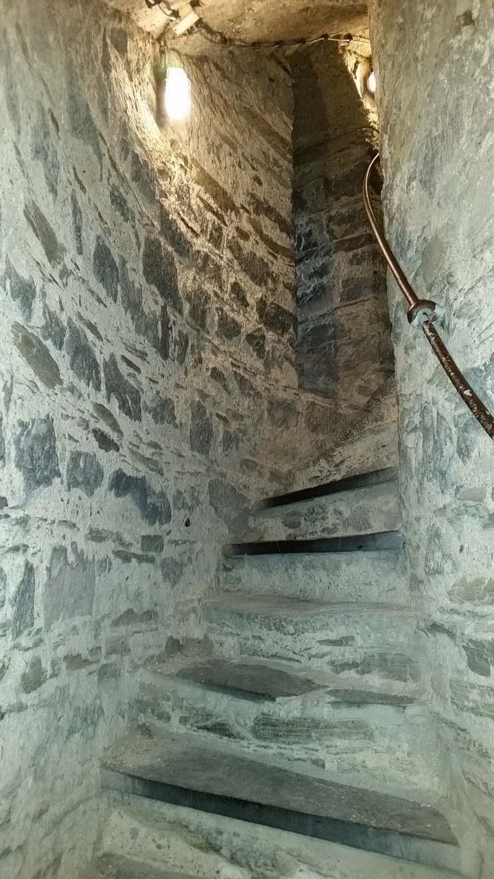 staircase knight middle ages free photo