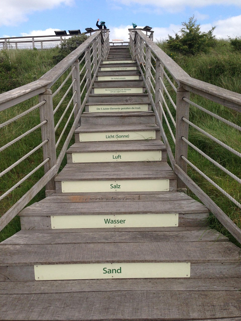 stairs dunes landscape free photo