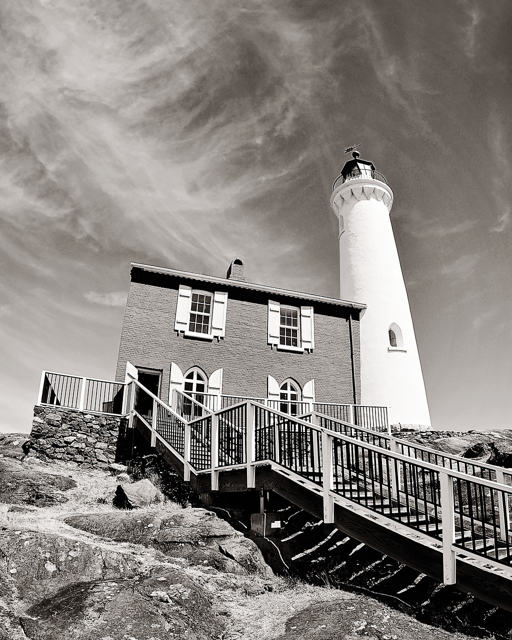 stairs lighthouse landmark free photo