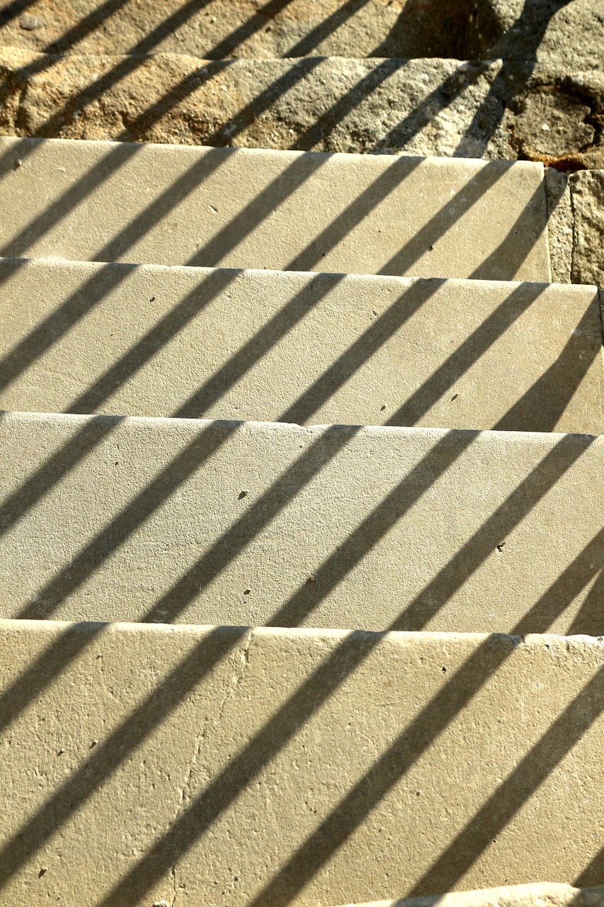 stairs gradually shadow free photo