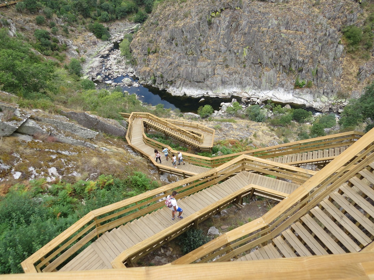 walkways of paiva stairs rio free photo
