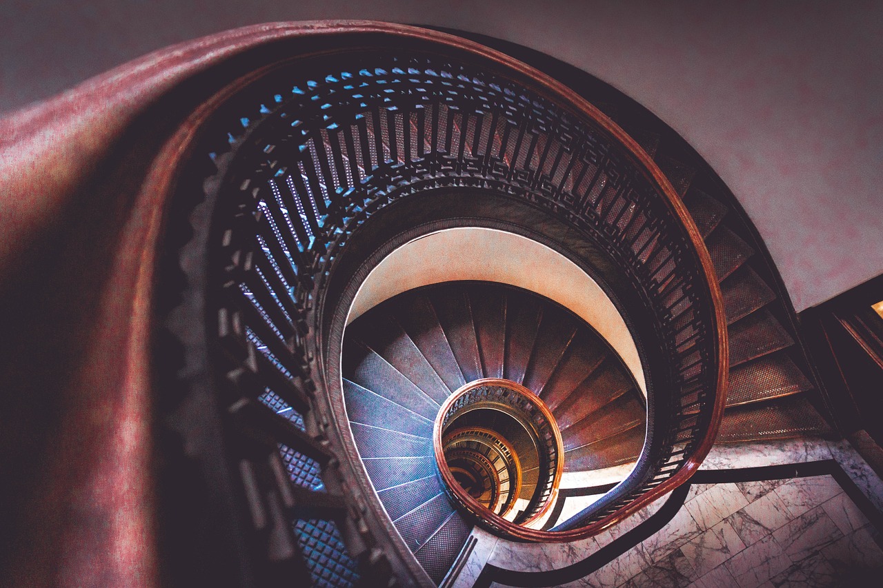 stairs spiral staircase free photo