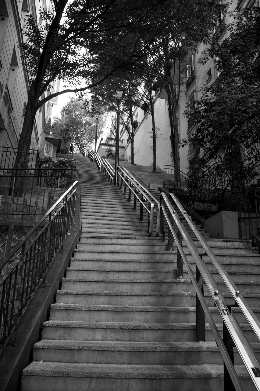 stairs emergence gradually free photo